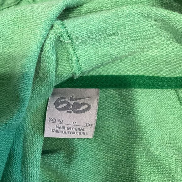 Nike 6.0 Vintage Hooded Sweatshirt Double Zip Athletic Women's Sz Small in Green - Picture 11 of 13